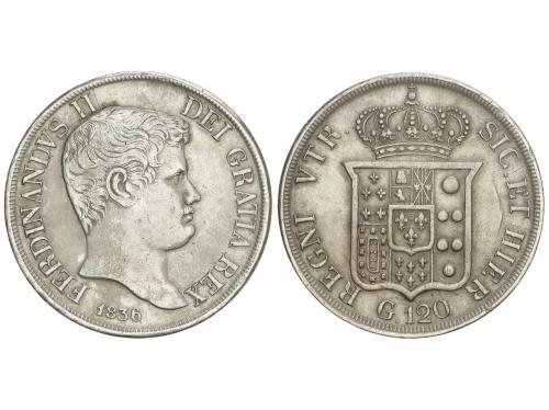 ESTADOS ITALIANOS. 120 Grana. 1836. FERNANDO II. NÁPOLES. 27