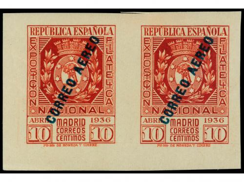 ** ESPAÑA. Ed. 729/30. SERIE COMPLETA en pareja horizontal c