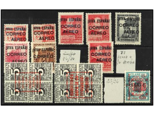 ESPAÑA E. LOCALES PATRIOTICAS. BURGOS. Lote compuesto por: 2