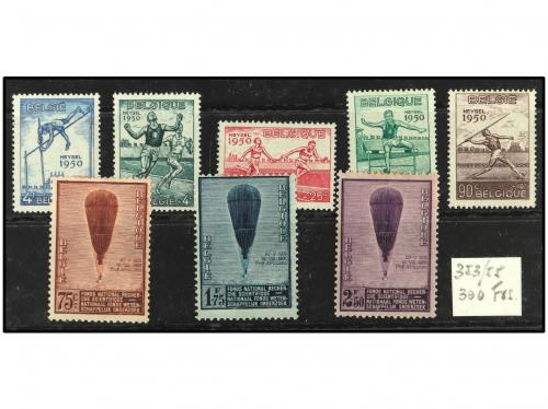 * BELGICA. 1933-1950. Lote compuesto por 6 series: 377/83, 4