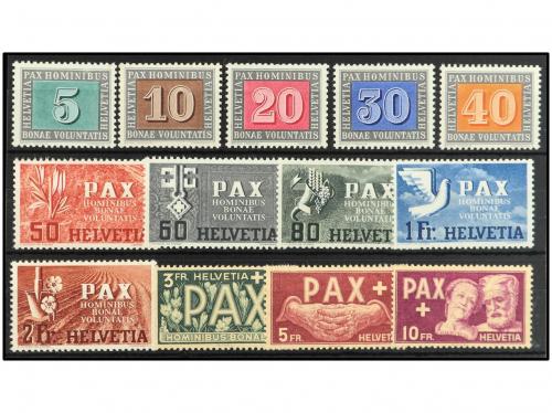 ** SUIZA. Yv. 405/17. SERIE COMPLETA. PRECIOSA. Yvert 500&euro;. 