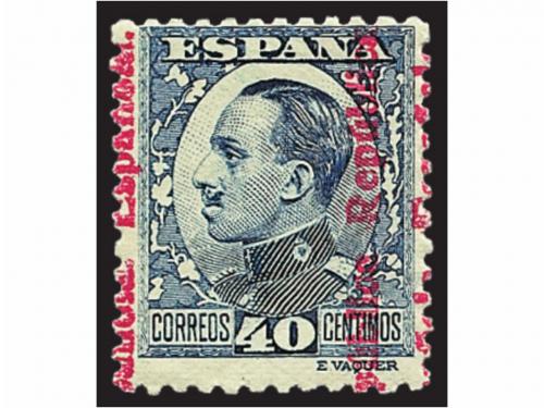 * ESPAÑA. Ed. 593/600. Conjunto de 10 sellos con diversas V