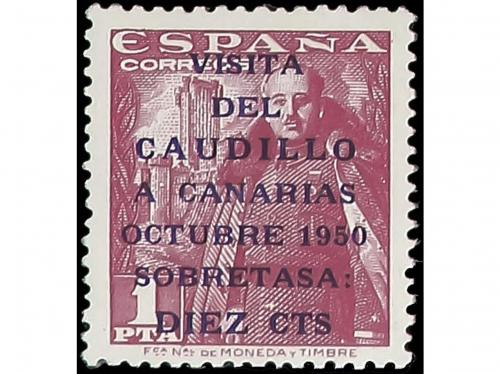 ** ESPAÑA. Ed. 1088/9. CAUDILLO A CANARIAS. SERIE COMPLETA. 