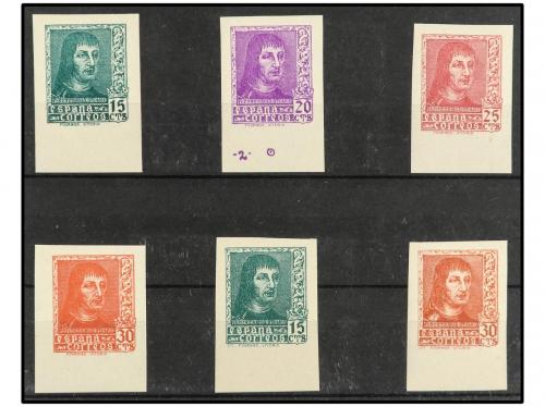 ** ESPAÑA. Ed. 841s/4As. SERIE COMPLETA SIN DENTAR con borde