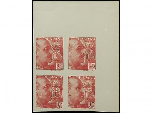 ** ESPAÑA. Ed. 867s(4) y 869s/71s(4). 20, 30, 40 y 45 cts. e