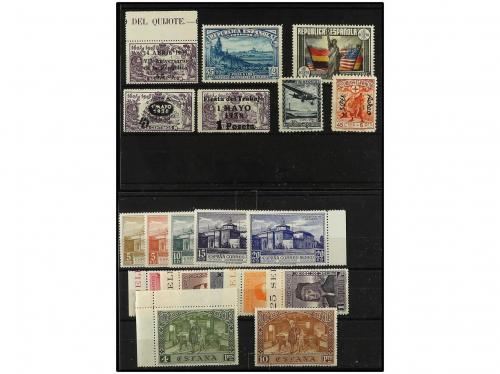 **/* ESPAÑA. 1929-1941. Conjunto de sellos y series completa