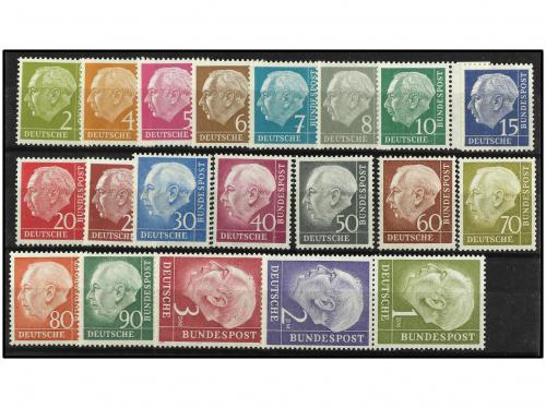 ** ALEMANIA. Yv. 62A/72B. SERIE COMPLETA (20 valores). El 50