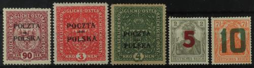 POLONIA. 1918-1950. Colección con sellos, series completas y