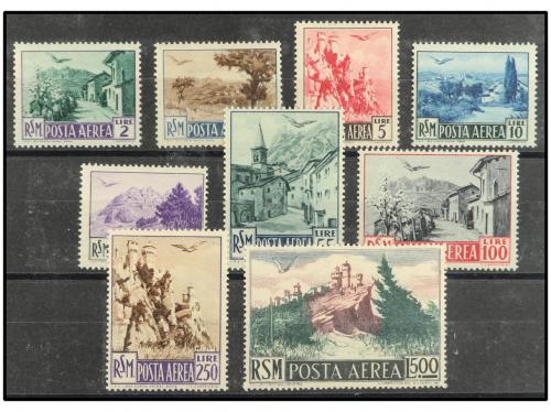 ** ESPAÑA. Yv. Av.74/82. SERIE COMPLETA. MUY BONITA. Yvert 4