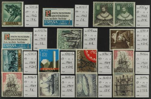 ESPAÑA. VARIEDADES. 1920-1981. Colección con 92 sellos con