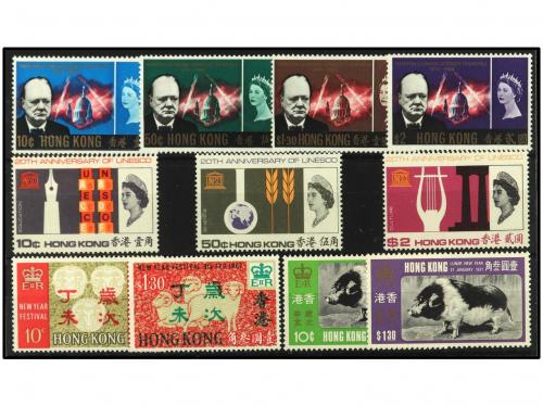 ** HONG KONG. 1941-1970. 10 SERIES COMPLETAS diferentes: 16