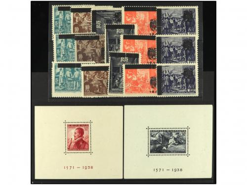 ** ESPAÑA. 1938-1941. Lote compuesto por 4 HB. (849, 862/3