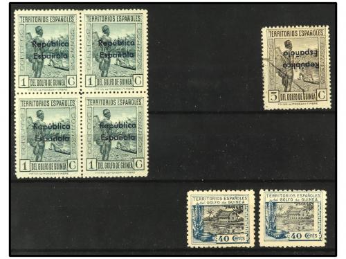 **/(*)/° COLONIAS ESPAÑOLAS: GUINEA. VARIEDADES. 1924-1932. 