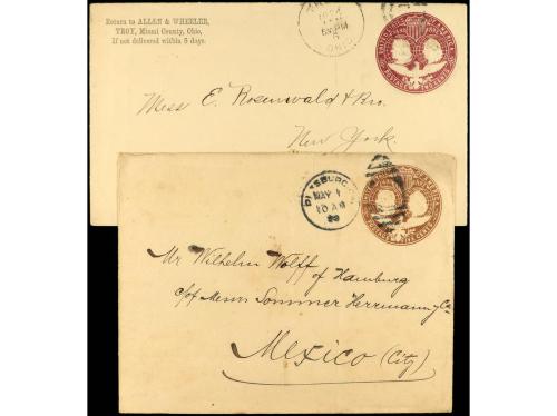 ✉ ESTADOS UNIDOS. 1876-1936. 4 Piezas: 3 enteros postales (2