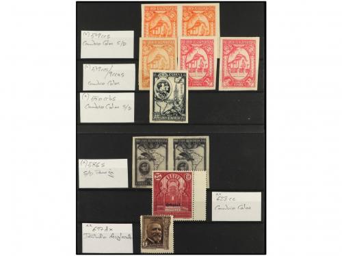 **/*/° ESPAÑA. 1927-1939. VARIEDADES. Lote de 6 fichas con C