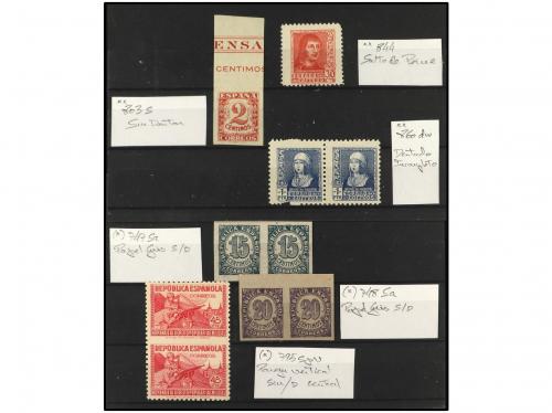 **/*/° ESPAÑA. 1927-1939. VARIEDADES. Lote de 6 fichas con C