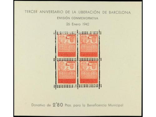 (*) ESPAÑA: AYUNTAMIENTO DE BARCELONA. Ed. 38/9. 1 Juego de 