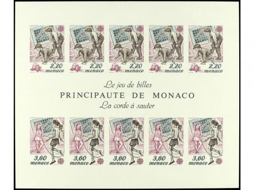 ** MONACO. Yv. HB.30a y 46a. 2 HB. SIN DENTAR. LUJO. Yvert 8