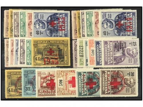 ** PORTUGAL. FRANQUICIAS. 1928-1936. Lote de 9 series difere