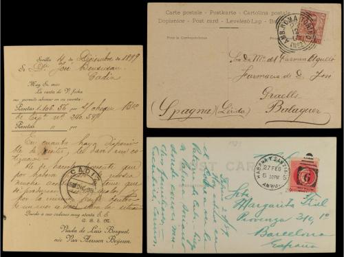 HISTORIA POSTAL. LOTE de 6 tarjetas postales de principios d