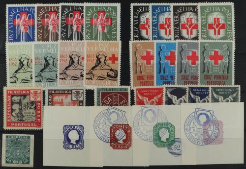 * PORTUGAL. 1938-1952. CRUZ ROJA. Lote de series de VIÑETAS 