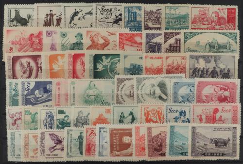 (*) CHINA. 1950-1953. Lote de 24 series completas diferentes