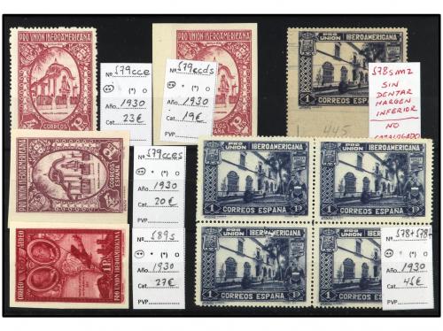 **/*/(*) ESPAÑA. VARIEDADES. 1930 y 1938. 3 Fichas con sello