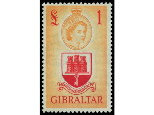 ** COLONIAS INGLESAS. Yv. 130/43. GIBRALTAR. SERIE COMPLETA.