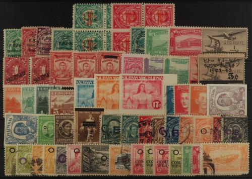 */° FILIPINAS. 1899-1940. Conjunto de 124 sellos aprox. mont