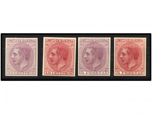 (*) ESPAÑA. 4 PRUEBAS DE PUNZON diferentes: 10 cts. , 15 cts