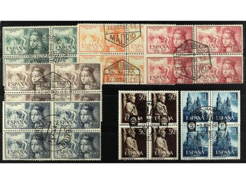 ° ESPAÑA. 1950-1954. Lote de 8 series completas diferentes e