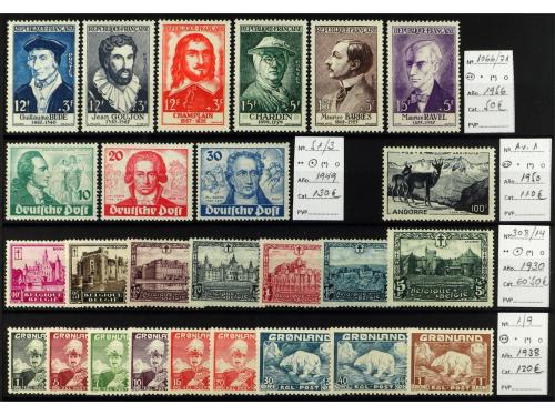 **/* VARIOS. MUNDIAL. 1891-1965. Conjunto de 20 series compl