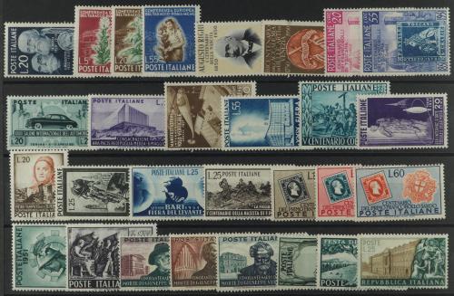 * ITALIA. 1948-1955. Lote de series completas montado en fic