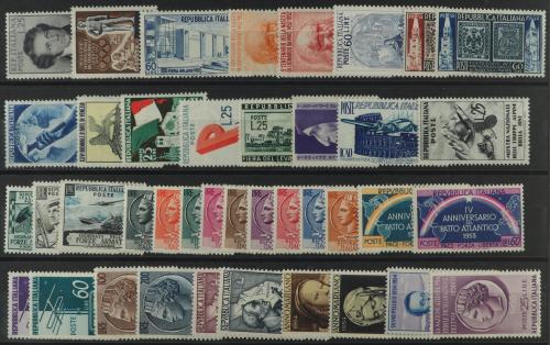 * ITALIA. 1948-1955. Lote de series completas montado en fic