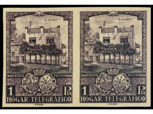 (*) ESPAÑA: BENEFICENCIA. HUERFANOS TELEGRAFOS. Ed. 12s(2) y