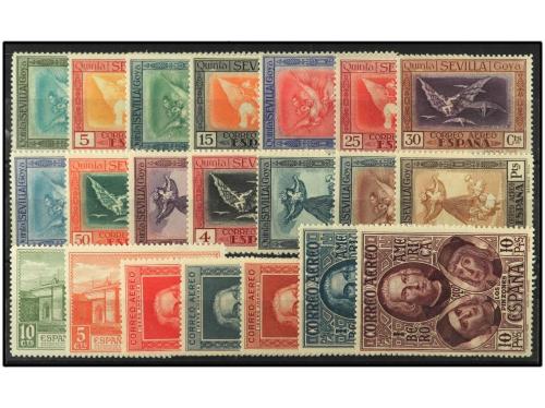 ** ESPAÑA. 1930-1936. Lote de 7 series completas diferentes: