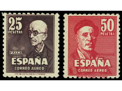 * ESPAÑA. Ed. 1015/6. SERIE COMPLETA. Ligera señal de fijase