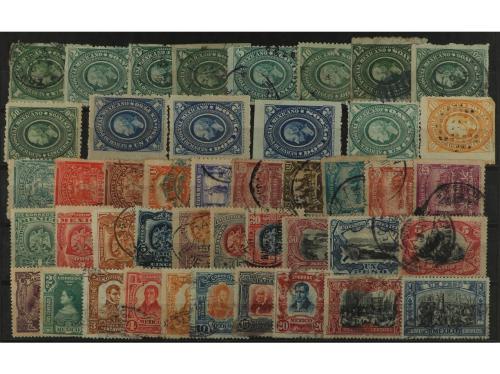 */(*)/° MEXICO. 1856-1940. Lote compuesto por 125 sellos dif