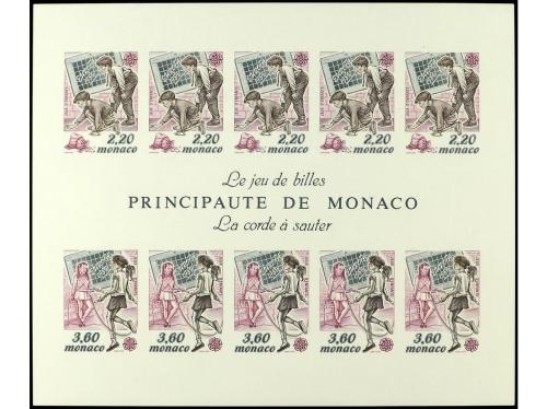 ** MONACO. Yv. HB.30a y HB.46a. 2 HB. SIN DENTAR. LUJO. OCAS