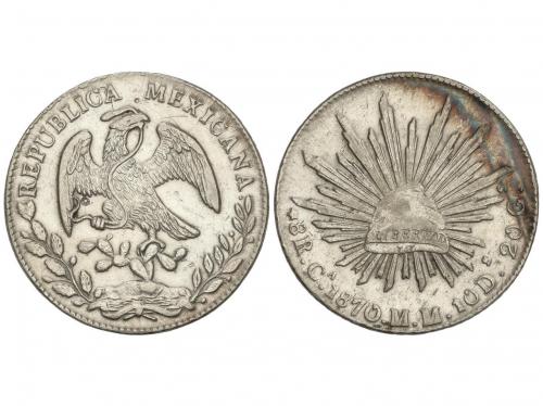 MÉXICO. 8 Reales. 1870-Ca. CHIHUAHUA. M.M. 27,34 grs. AR. Pe