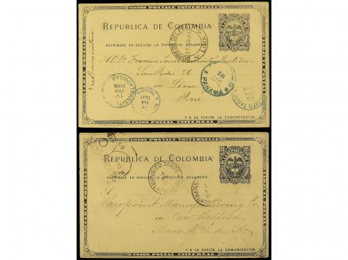 ✉ PANAMA. 1862-1897. CONJUNTO formado p9or 3 cartas prefilat