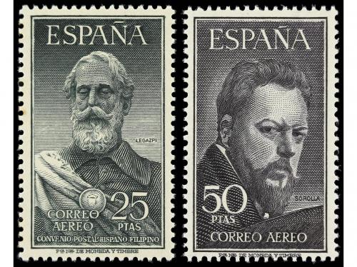 ** ESPAÑA. Ed. 1124/25. LEGAZPI y SOROLLA. 2 valores. Centra