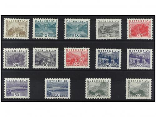 * AUSTRIA. Yv. 405/18. SERIE COMPLETA. 14 valores. Cat. 250&euro;