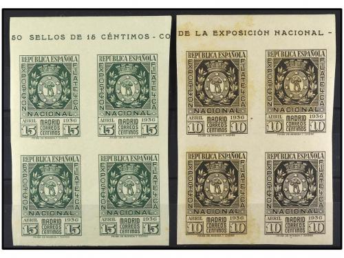 ** ESPAÑA. Ed. 727/28 (4). SERIE COMPLETA. 2 valores en bloq