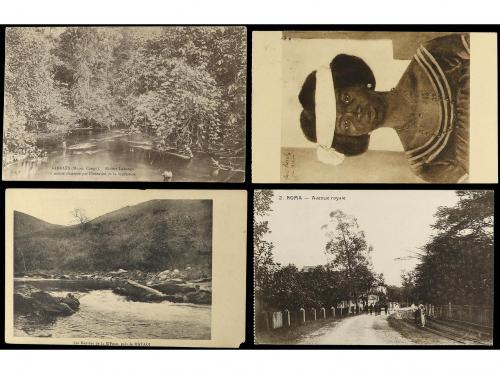 ✉ BELGICA. CONGO. Lote de 20 postales del período 1908-1938