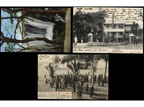 ✉ BELGICA. CONGO. Lote de 20 postales del período 1908-1938