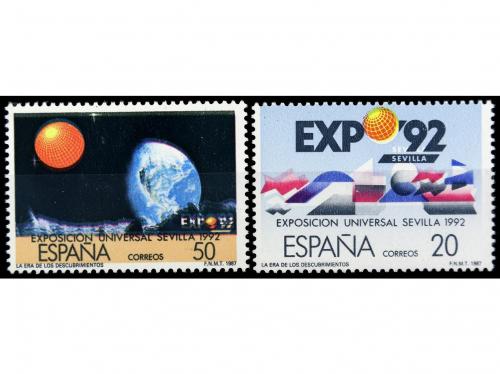 ** ESPAÑA. Ed. 2875 Aid y 2876 Aid. EXPO´92. 20 y 50 pts. Va