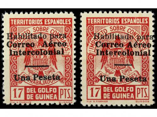 ** COLONIAS ESPAÑOLAS: GUINEA. Ed. 259L y 259Lhza. 1 pta. so