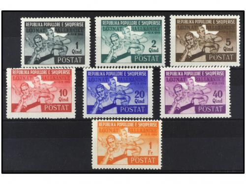 * ALBANIA. Yv. 347/53. SERIE COMPLETA. 7 valores. Yvert 120&euro;