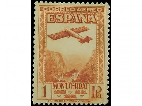 * ESPAÑA. Ed. 604cc. 1 pta. naranja. COLOR CAMBIADO. Cat. 17